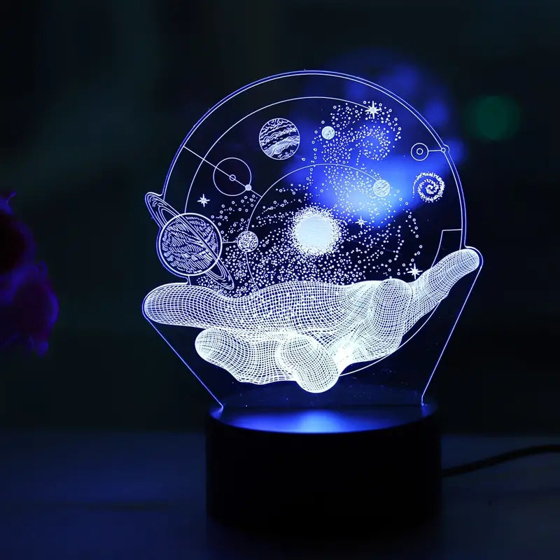 Seven-Color Acrylic USB Night Light