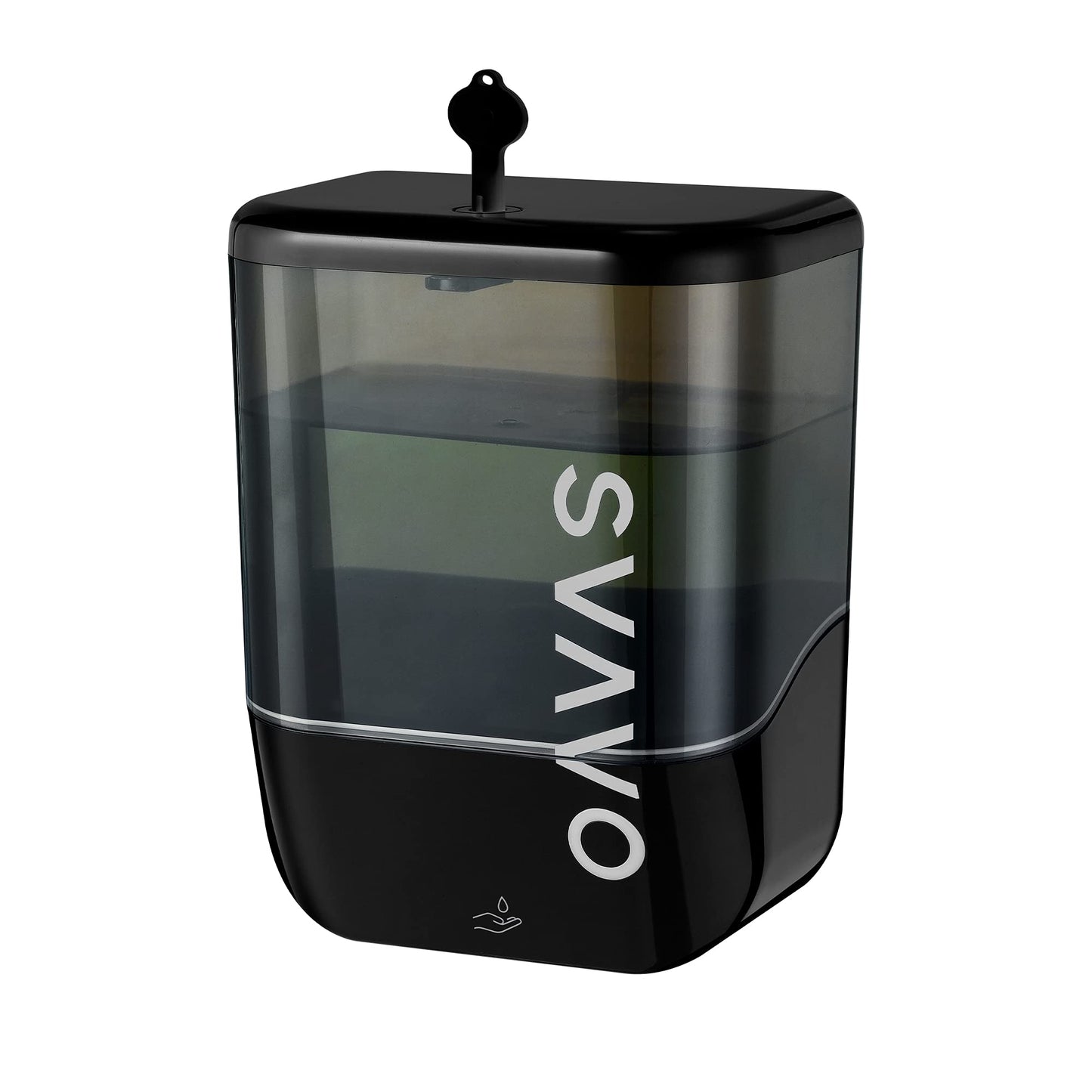 SVAVO Automatic Soap Dispenser Touchless Hand Soap Dispenser Wall Mount Electric Sensor Battery Operated for Offices Home Kitchen Bathroom Hotel Restaurant Commercial 34fl.oz/1000ml Black