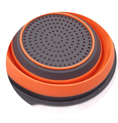 Two-Piece Collapsible Silicone Colander Set