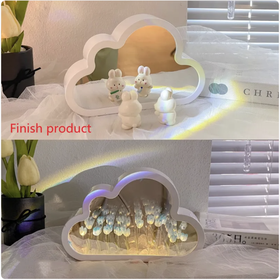 Tulip Mirror Night Lamp