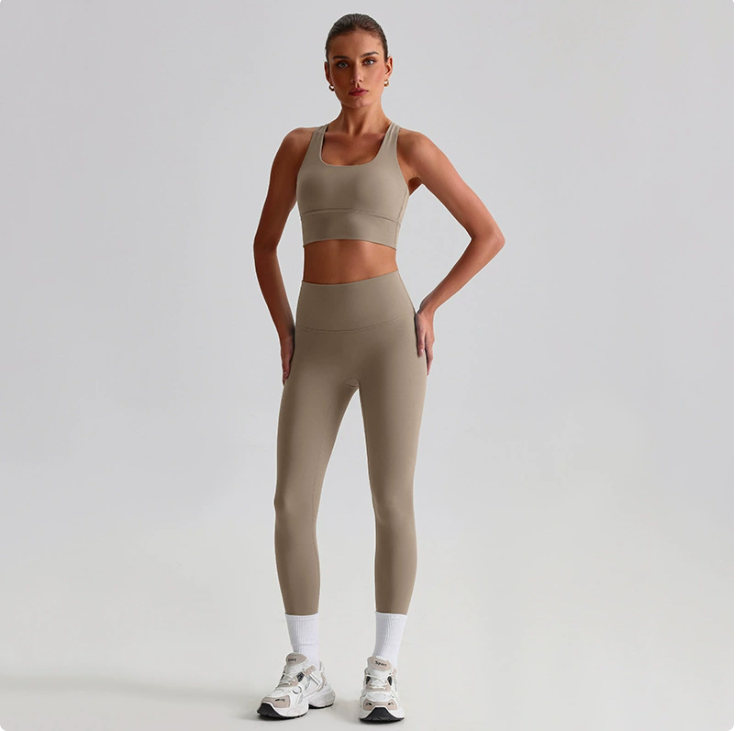 Seamless Backless Yoga Set