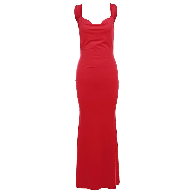Backless Bow Sheath Dress