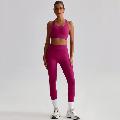 Seamless Backless Yoga Set