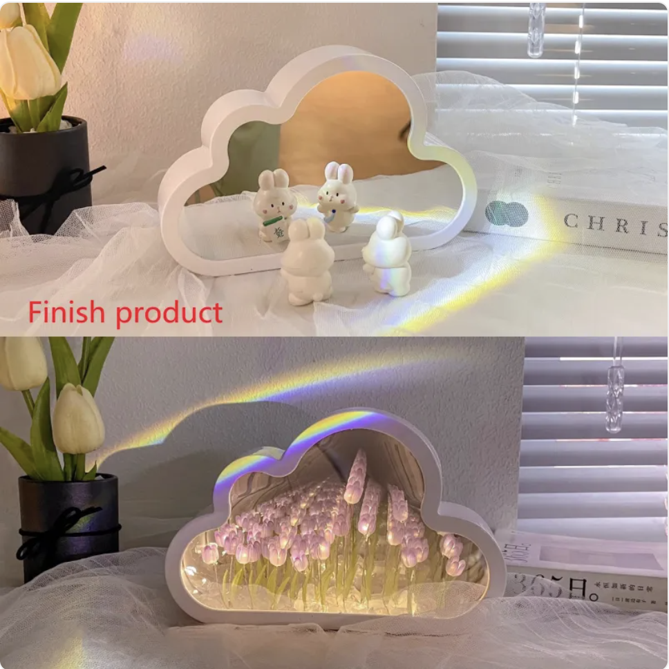 Tulip Mirror Night Lamp
