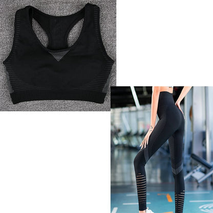 Seamless Hollow-Out Yoga Leggings