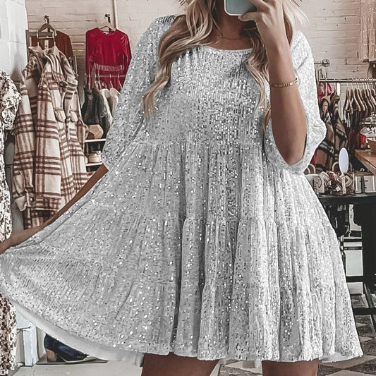 Elegant Sequin Glitter Dress