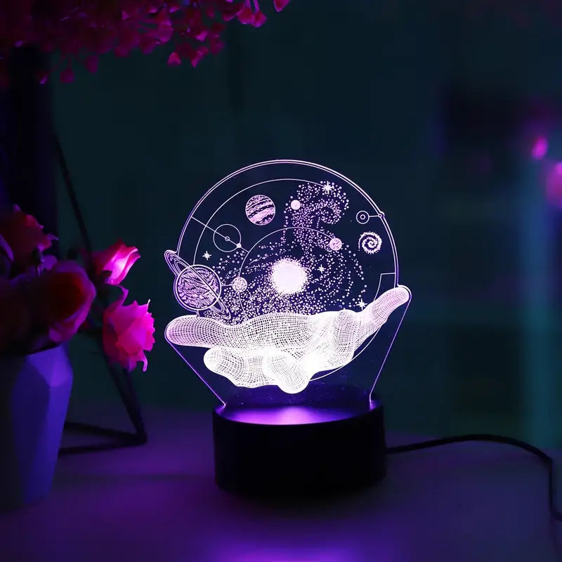 Seven-Color Acrylic USB Night Light