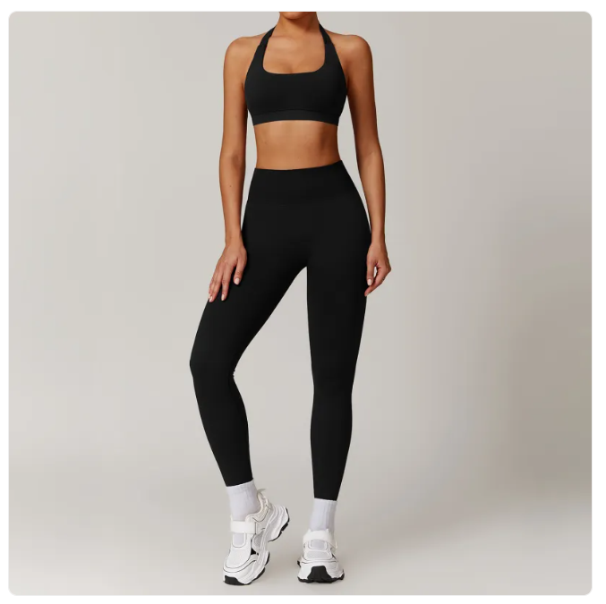 Seamless Backless Yoga Set