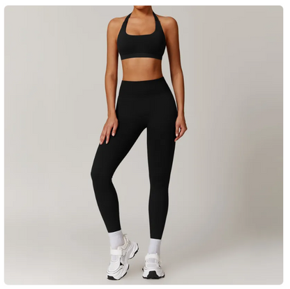 Seamless Backless Yoga Set