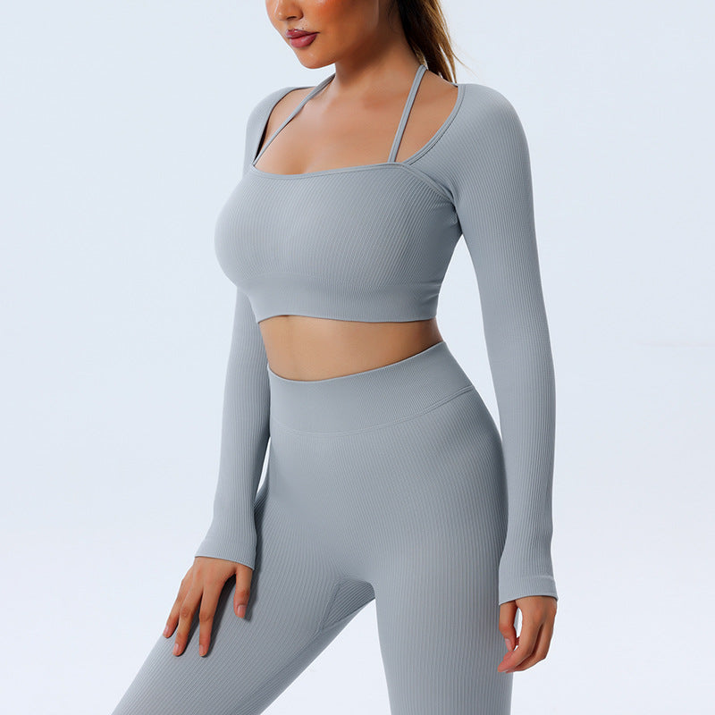Seamless Long-Sleeve Yoga Set