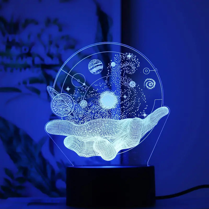 Seven-Color Acrylic USB Night Light