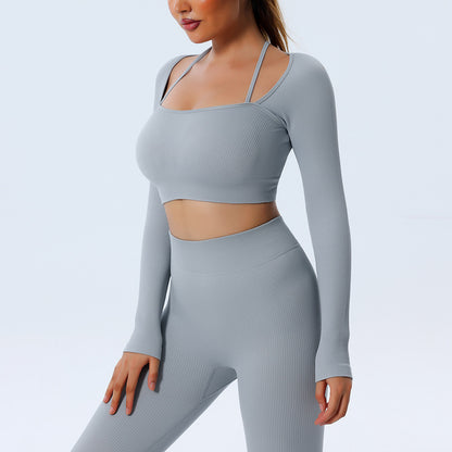 Seamless Long-Sleeve Yoga Set