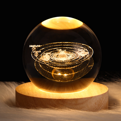 LED Galaxy Crystal Ball Night Light