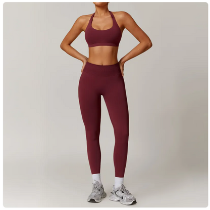 Seamless Backless Yoga Set