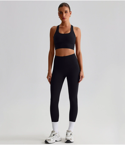 Seamless Backless Yoga Set