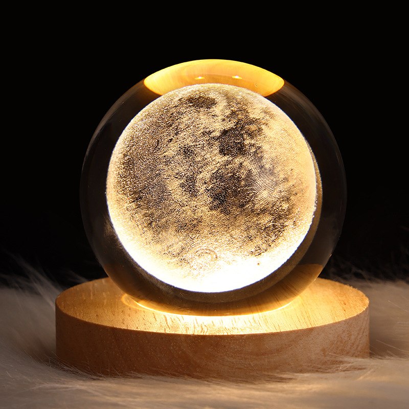 LED Galaxy Crystal Ball Night Light
