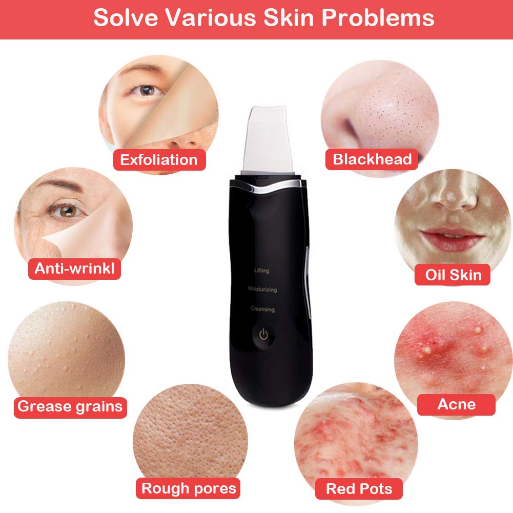 Rechargeable Ultrasonic Skin Scrubber