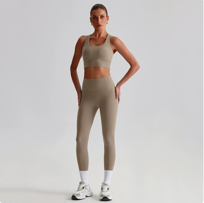 Seamless Backless Yoga Set