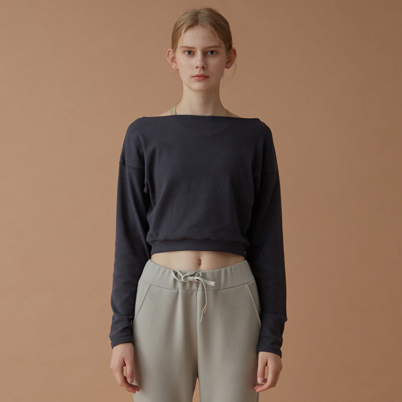 Long-Sleeve Yoga Fitness Sweater Top