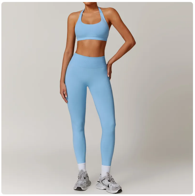 Seamless Backless Yoga Set