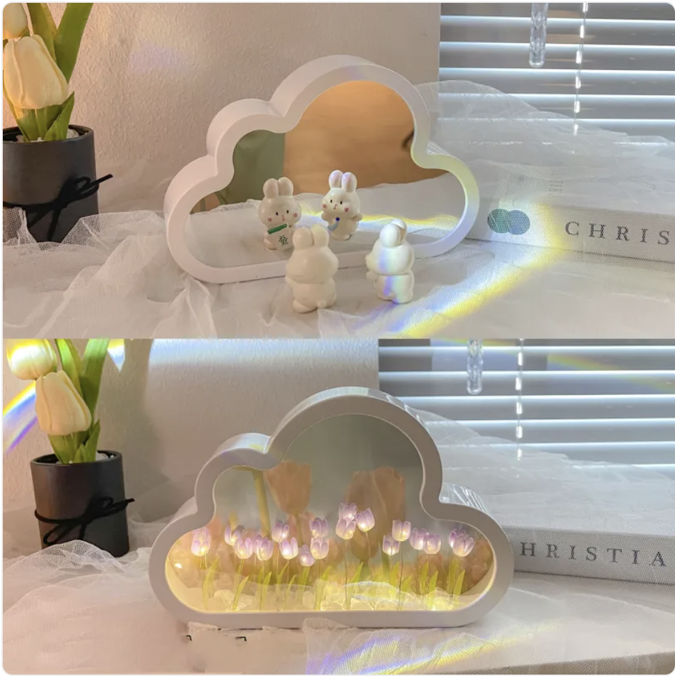Tulip Mirror Night Lamp