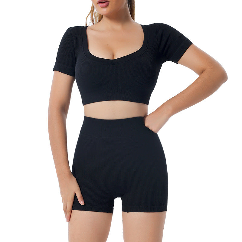 Seamless Long-Sleeve Yoga Set