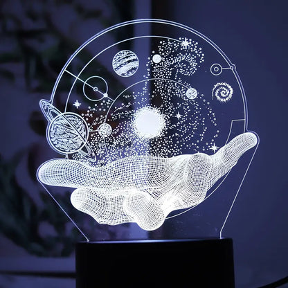 Seven-Color Acrylic USB Night Light