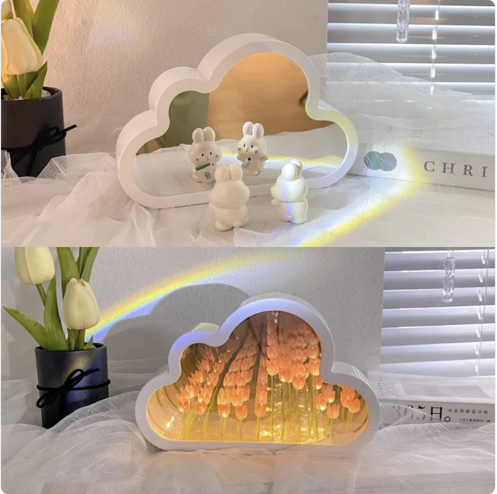 Tulip Mirror Night Lamp