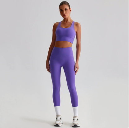 Seamless Backless Yoga Set