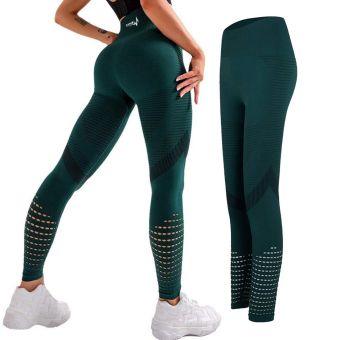 Seamless Hollow-Out Yoga Leggings