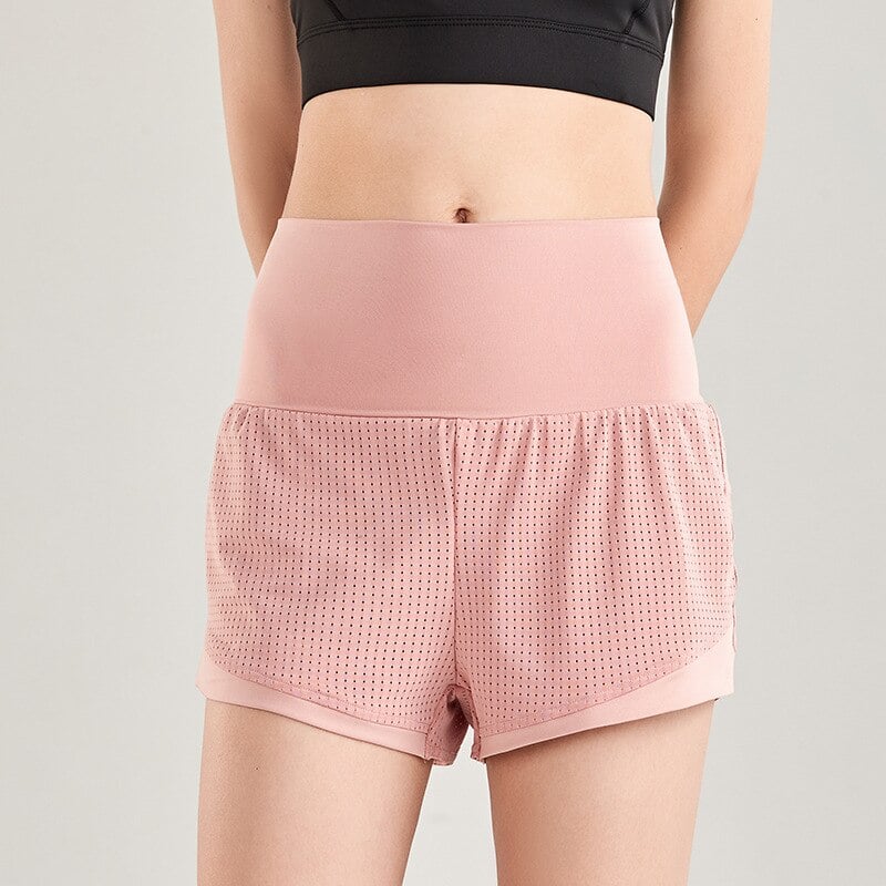 Fake Two-Layer Sports Shorts