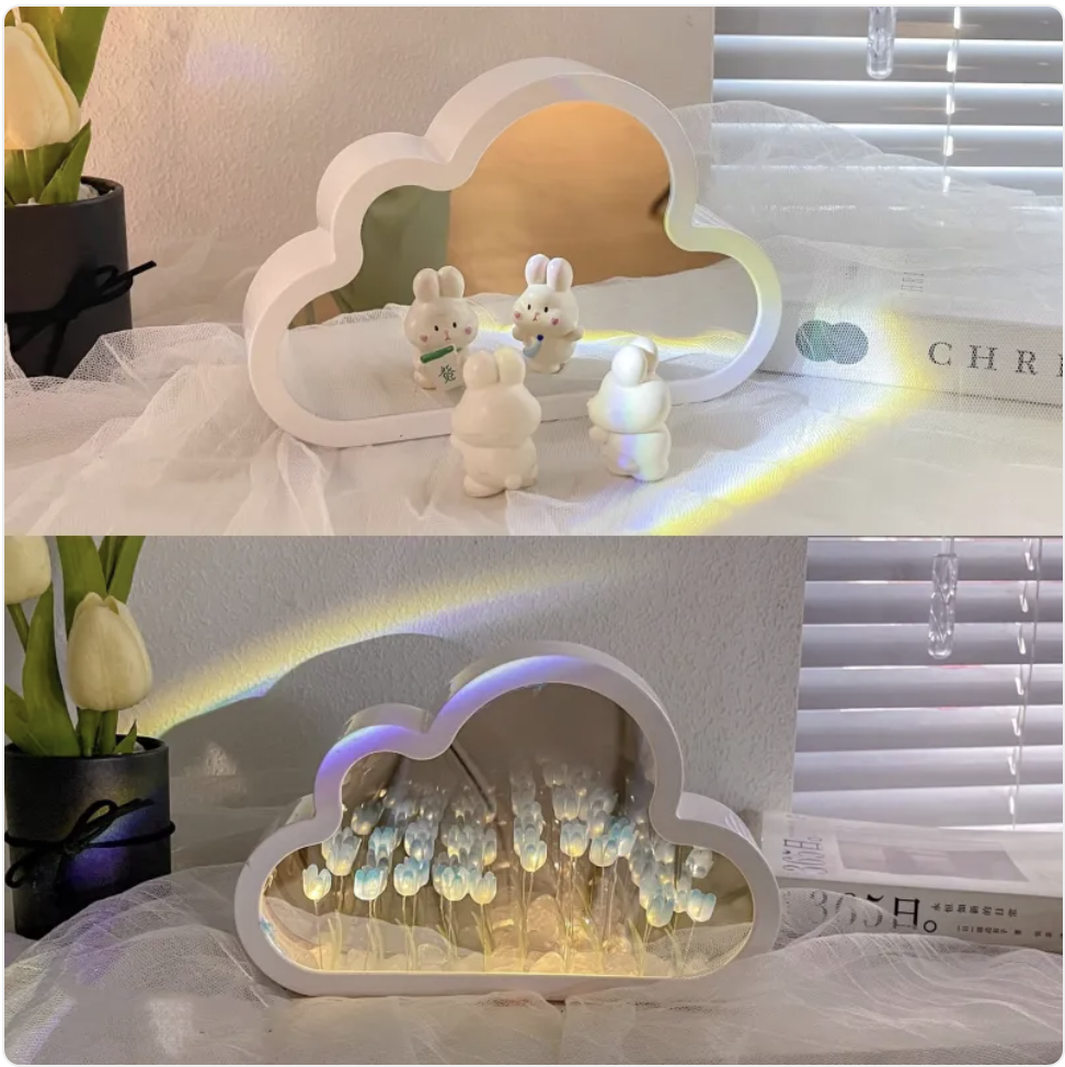 Tulip Mirror Night Lamp