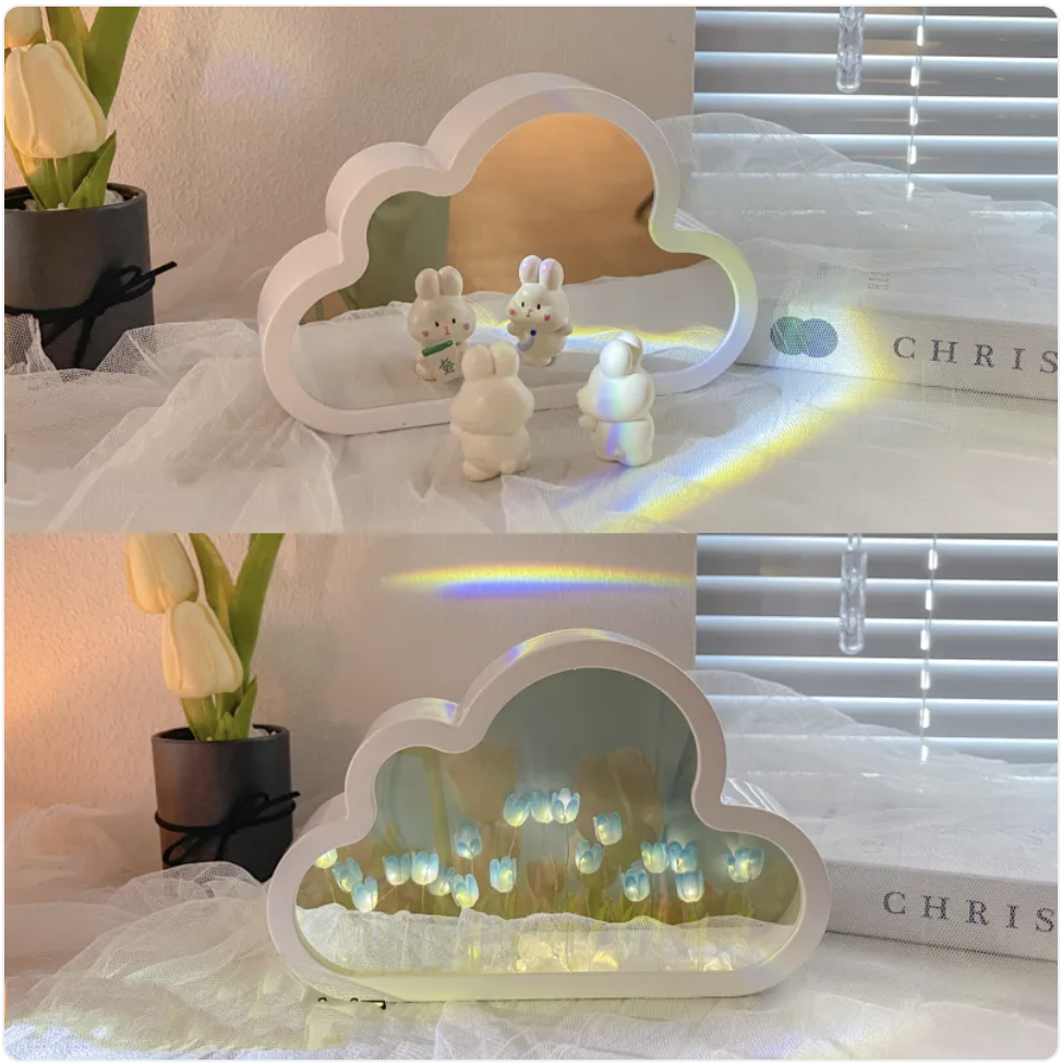 Tulip Mirror Night Lamp