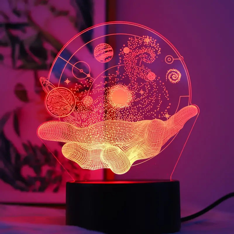 Seven-Color Acrylic USB Night Light