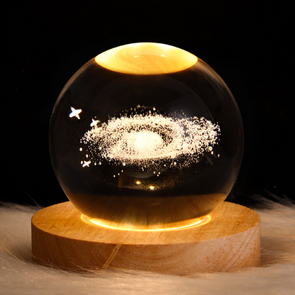LED Galaxy Crystal Ball Night Light