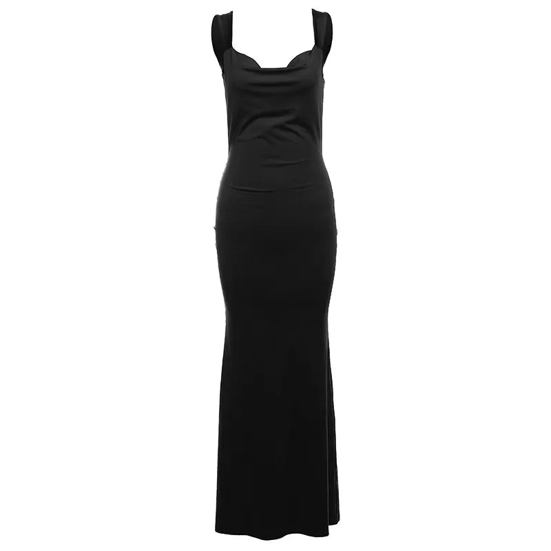 Backless Bow Sheath Dress