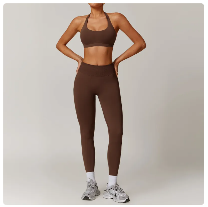 Seamless Backless Yoga Set