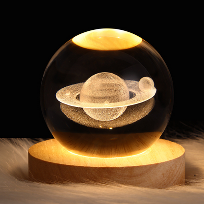 LED Galaxy Crystal Ball Night Light