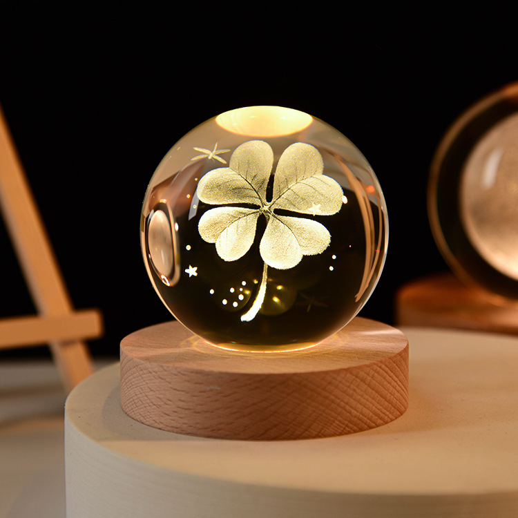 LED Galaxy Crystal Ball Night Light