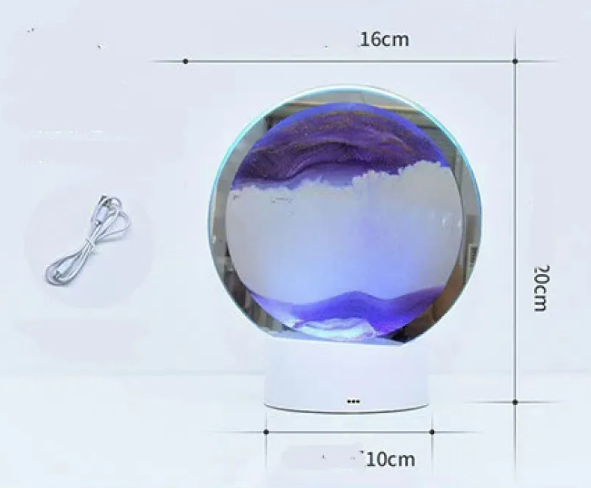 Luminous Sand Painting Hourglass